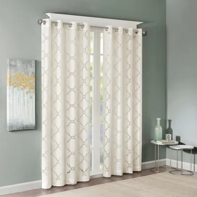 BREEBE FRETWORK BURNOUT SHEER CURTAIN PANEL(ONLY 1 PC PANEL)