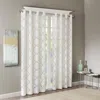 Breebe Fretwork Burnout Sheer Curtain Panel(only 1 Pc Panel) In White