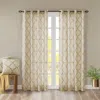 Breebe Fretwork Print Grommet Top Window Curtain Panel(only 1 Pc Panel)