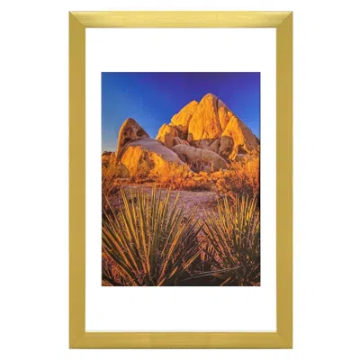 Breebe Gold Pvc Picture Frames, 14.2" W X 3.1" D X 20.3" H, Wall Mount Display Frames,pack Of 5 In Multi