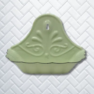 Breebe Green Retro Enamel Soap Dish