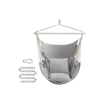 BREEBE HAMMOCK CHAIR WITH 2 CUSHIONS DOVE GRAY