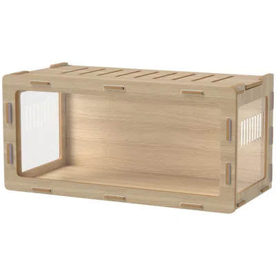 Breebe Hamster Cage With Easy View Acrylic Panels In Brown