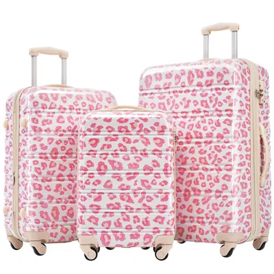 Breebe Hardshell Luggage Sets 3 Pcs Spinner Suitcase With Tsa Lock Lightweight-20'+24'+28' Luggages