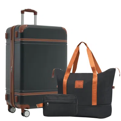 Breebe Hardshell Luggage Sets With Bags Lightweight Suitcase Double Spinner Wheels With Tsa Lock,single Vin In Red