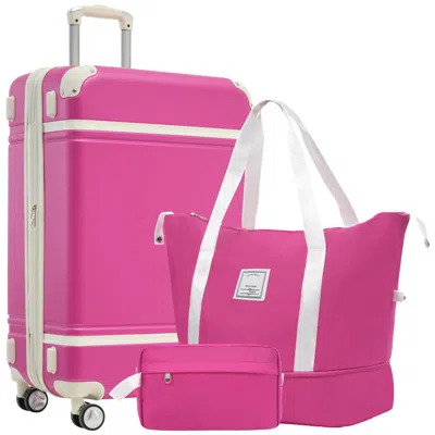 Breebe Hardshell Luggage Sets With Bags Lightweight Suitcase Double Spinner Wheels With Tsa Lock,single Vin