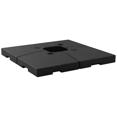 Breebe Heavy Duty Cantilever Umbrella Base Set In Black