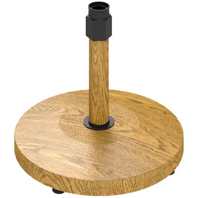 Breebe Heavy Duty Patio Umbrella Base With Adjustable Pads In Yellow