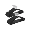 Breebe Heavy-duty Plastic Clothes Hangers 50 Pack In Black