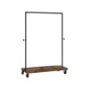 Breebe Heavy Duty Rolling Clothing Rack With Shelf