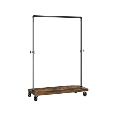 Breebe Heavy Duty Rolling Clothing Rack With Shelf