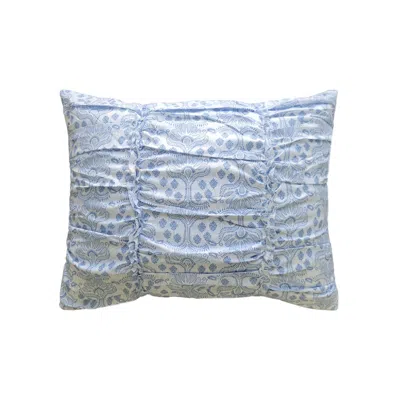 Breebe Helena Ruffle Sham King In Blue