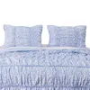 Breebe Helena Ruffle Sham Standard In Purple
