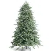 Breebe Hinged Artificial Christmas Spruce Tree With Mixed Pe And Pvc Tips In Green