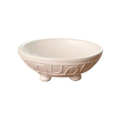 Breebe Home Decor Organic Pattern Terracotta Bowl Stylish Rustic Accent For Any Space In Neutral