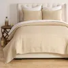 Breebe Homestead Natural Coverlet Set 3-piece King/cal King In Gold