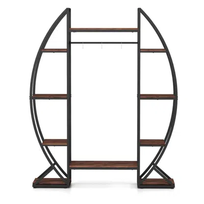 Breebe Indoor Plant Stand 63" Tall 10-tier Corner Metal Plant Shelf Large Flowerpot Holder In Black