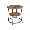 Breebe Industrial 2 Layers Round Side Table