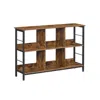Breebe Industrial Brown & Black Multi-functional Storage Bookshelf