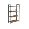 Breebe Industrial Ladder Shelf Bookcase