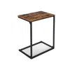 Breebe Industrial Rustic Brown C-shaped Side Table