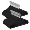 Breebe Ink Black 360° Swivel Hook Anti-slip Velvet Hangers 100 Pack In Black