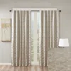 Breebe Jacquard Lined Total Blackout Rod Pocket/back Tab Curtain Panel(only 1 Pc Panel) In Neutral