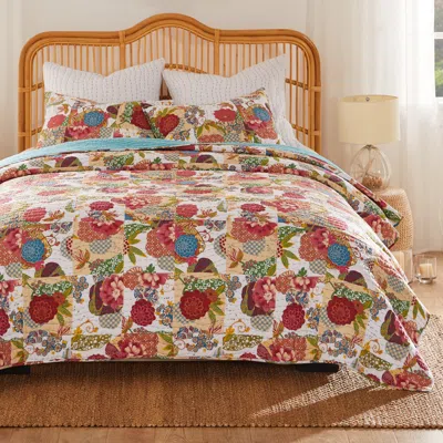 Breebe Jewel White Quilt Set 3-piece King/cal King In Multi