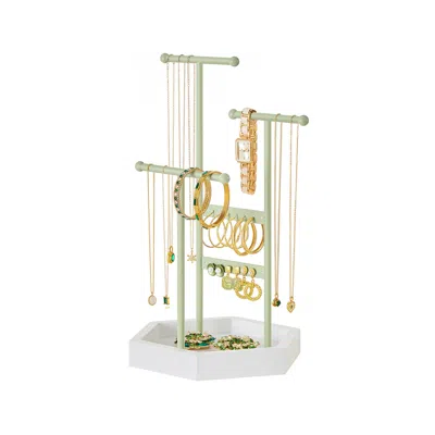 Breebe Jewelry Holder With Metal Frame In Green