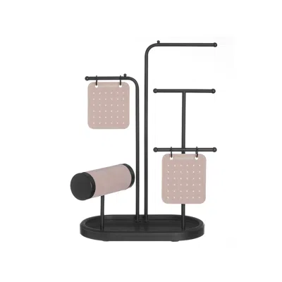 Breebe Jewelry Stand With 4 Hanging Rods Ink Black
