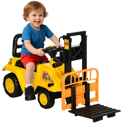 Breebe Kids Construction Ride-on Toy With Storage In Multi