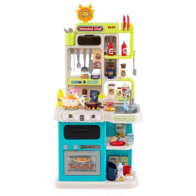 Breebe Kids Kitchen Playset Pretend Play Kitchen With Realistic Sounds And Lights In Multi