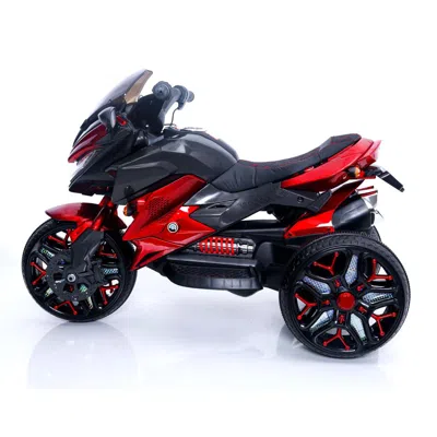 Breebe Kids Motorcycle Ride-on Motorcycle 3-wheels Battery Powered Motorbike Rechargeable 12 V Kids Ride On In Red