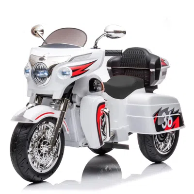 Breebe Kids Motorcycle,ride On Motorcycle,kids Electric Motorcycle 12v Two Seat Motorcycle For Kids, Motorb In White