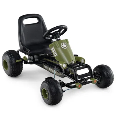 Breebe Kids Pedal Go Kart With Steering Wheel And Gear Shifter And Handbrake In Multi