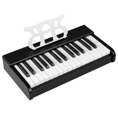 Breebe Kids Piano Keyboard 30 Keys Digital Piano With Music Stand For 3+ Years Old Beginners In Black