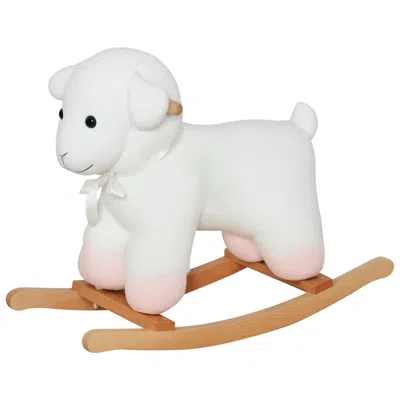 Breebe Kids Sheep Rocking Ride-on Toy In White