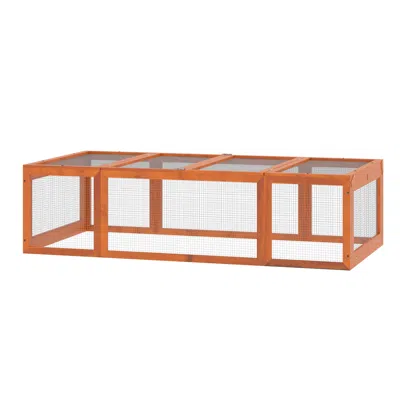 Breebe Large Wooden Rabbit Hutch With Outdoor Run And Lockable Doors In Multi