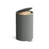 Breebe Laundry Basket With Lid, 23.8 Gal. (90 L) In Gray