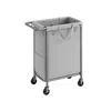 Breebe Laundry Basket With Wheels, 2-section Rolling Laundry Hamper