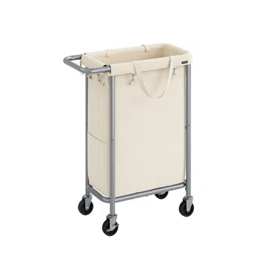 Breebe Laundry Basket With Wheels, Rolling Laundry Hamper