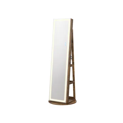 Breebe Led Mirror Jewelry Cabinet