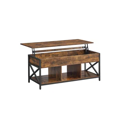 Breebe Lift Top Coffee Table With Storage Shelf