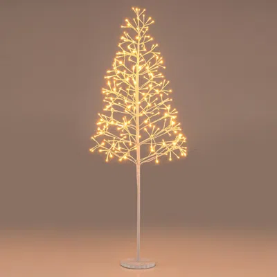Breebe Lighted Birch Tree Pre-lit Twig Tree With Warm White Light Led Lights In Gold