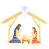 Breebe Lighted Nativity Scene Pre-lit Christmas Holy Family Set In Multi