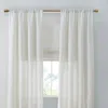 Breebe Linen Blend Light Filtering Curtain Panel Pair(2 Pcs Window Panels) In White