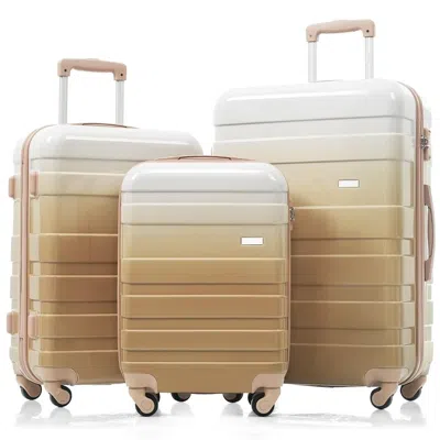 Breebe Luggage Sets New Model Abs Hardshell 3pcs Clearance Luggage Hardside Lightweight Durable Suitcase Se In Multi
