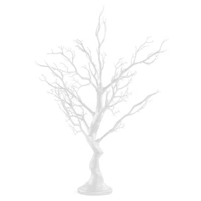 Breebe Manzanita Tree Centerpiece White With 8 Acrylic Bead Chains & Event Displays 34"
