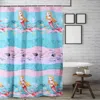 Breebe Mermaid Bath Shower Curtain - 72x72 In Multi