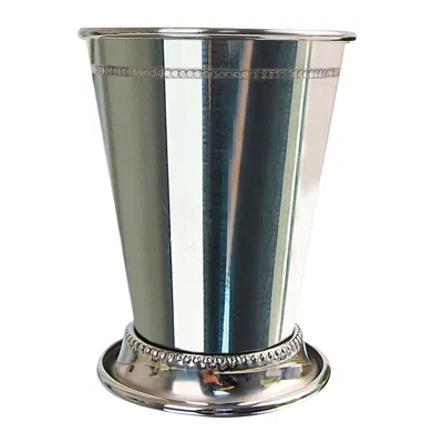 Breebe Mint Julep Cup Vase Stainless Steel Silver - Perfect For Flower Arrangements And Event Decor 4.5"